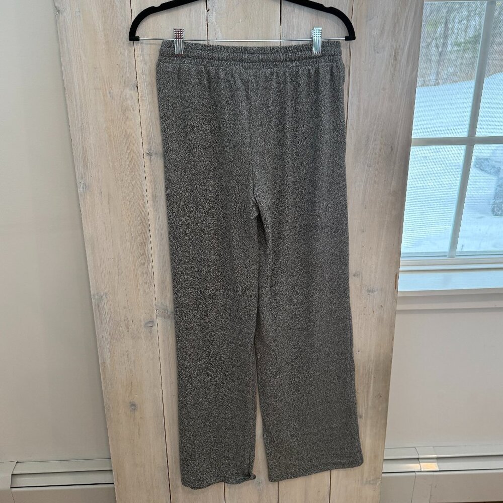 Zenana Soft Melange Hacci Long Sleeve Tee and Joggers Set NEW Black /Small - Picture 7 of 8